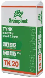 Mineral pitted plaster GREINPLAST TK